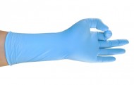Găng tay nitrile màu xanh